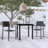 Ensemble à manger de jardin 3 pcs Noir 567992567992