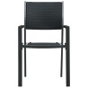 Ensemble à manger de jardin 3 pcs Noir 567992567992