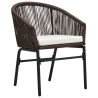 Ensemble à manger de jardin 5 pcs Marron 567994567994