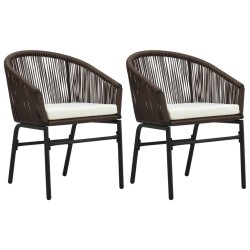 Ensemble à manger de jardin 3 pcs Marron 568010568010