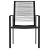 Ensemble à manger de jardin 7 pcs Noir 568015568015