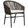Ensemble à manger de jardin 3 pcs Marron 568022568022