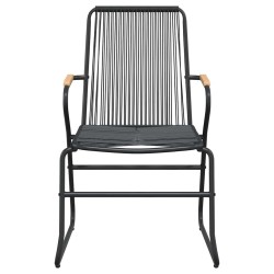 Ensemble à manger de jardin 7 pcs Noir Rotin PVC 568026568026