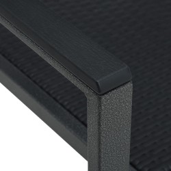Ensemble à manger de jardin 7 pcs Noir 568028568028