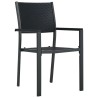 Ensemble à manger de jardin 9 pcs Noir 568030568030