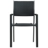 Ensemble à manger de jardin 9 pcs Noir 568030568030