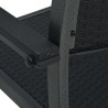 Ensemble à manger de jardin 9 pcs Noir 568030568030