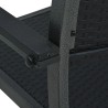 Ensemble à manger de jardin 7 pcs Noir 568034568034