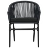 Ensemble à manger de jardin 5 pcs Noir 568037568037
