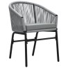Ensemble à manger de jardin 5 pcs Gris 568038568038