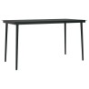 Ensemble à manger de jardin 5 pcs Noir 568046568046