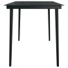 Ensemble à manger de jardin 5 pcs Noir 568046568046