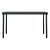 Ensemble à manger de jardin 5 pcs Gris et noir 568050568050