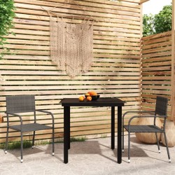 Ensemble à manger de jardin 3 pcs Gris 568054568054