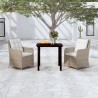 Ensemble à manger de jardin 3 pcs Marron 568056568056