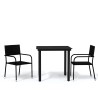 Ensemble à manger de jardin 3 pcs Noir 568061568061