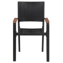 Ensemble à manger de jardin 5 pcs Noir 568077568077