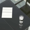 Table à dîner de jardin Noir 200x100x74 cm Acier et verre 568078568078