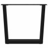 Pieds de table basse en forme de V, 2 pièces, noir, 60 x (42-43,3) cm, acier 568098568098