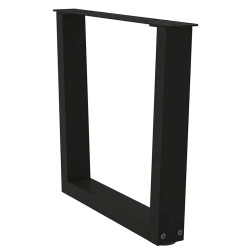 Pieds de table basse en forme de V, 2 pièces, noir, 60 x (42-43,3) cm, acier 568098568098