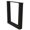 Pieds de table basse en forme de V, 2 pièces, noir, 60 x (42-43,3) cm, acier 568098568098