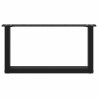 Pieds de table basse en U, 2 pièces, noir, 70 x (30-31) cm, acier 568106568106
