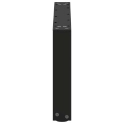 Pieds de table basse en U, 2 pièces, noir, 70 x (30-31) cm, acier 568106568106