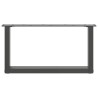 Pieds de table basse en U 2 pièces Anthracite 70 x (30-31) cm Acier 568112568112