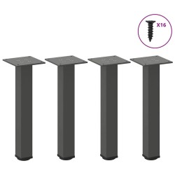 Pieds de table basse 4 pièces Anthracite 42-44 cm Acier 568113568113