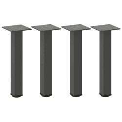 Pieds de table basse 4 pièces Anthracite 42-44 cm Acier 568113568113