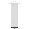 Pieds de table basse 4 pièces Blanc 30-32 cm Acier 568115568115