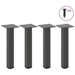 Pieds de table basse 4 pièces Anthracite 30-32 cm Acier 568116568116