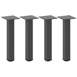 Pieds de table basse 4 pièces Anthracite 30-32 cm Acier 568116568116