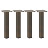 Pieds de table basse 4 pièces Acier naturel 42-44 cm Acier 568118568118
