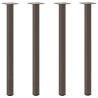 Pieds de table console 4 pièces Acier naturel 72-74 cm Acier 568120568120