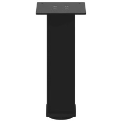 Pieds de table basse 4 pièces Noir 30-32 cm Acier 568121568121