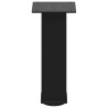 Pieds de table basse 4 pièces Noir 30-32 cm Acier 568121568121
