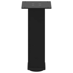 Pieds de table basse 4 pièces Noir 30-32 cm Acier 568121568121