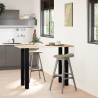 Pieds de table de bar 4 pièces Noir 100-102 cm Acier 568122568122