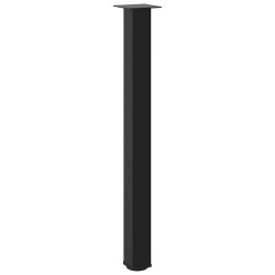 Pieds de table de bar 4 pièces Noir 100-102 cm Acier 568122568122