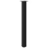 Pieds de table de bar 4 pièces Noir 100-102 cm Acier 568122568122