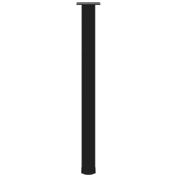 Pieds de table de bar 4 pièces Noir 100-102 cm Acier 568122568122