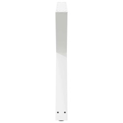 Pieds de table à manger 2 pièces Blanc 90 x (72-73,3) cm Acier 568123568123