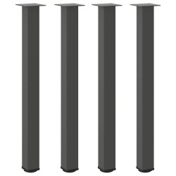 Pieds de table de bar 4 pièces Anthracite 90-92 cm Acier 568127568127