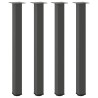 Pieds de table de bar 4 pièces Anthracite 90-92 cm Acier 568127568127