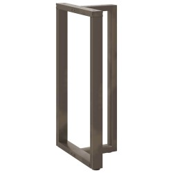 Pieds de table de bar en forme de T, 2 pièces, noir, 60 x 35 x (110-111) cm, acier 568138568138