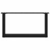 Pieds de table basse en U, 2 pièces, noir, 60 x (30-31) cm, acier 568141568141