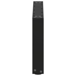 Pieds de table basse en U, 2 pièces, noir, 60 x (30-31) cm, acier 568141568141