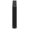 Pieds de table basse en U, 2 pièces, noir, 60 x (30-31) cm, acier 568141568141