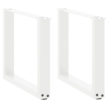 Pieds de table basse en U, 2 pièces, blanc, 50 x (42-43) cm, acier 568145568145